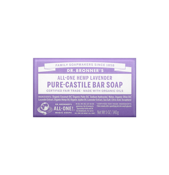 Pure- Castile soap Dr Bronner's Lavanda (140g)
