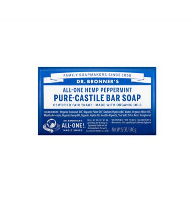 Pure- Castile soap Dr Bronner's Menta (140g)